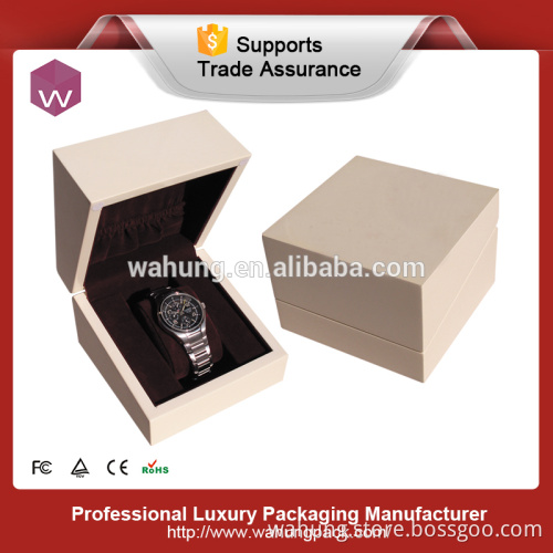 Wooden women small single watch box pacaging with custom logo